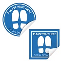 Keep employees and customers safe with these floor stickers. 