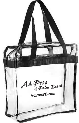 Clear NFL bags, clear zippered NFL and PGA totes, clear bag for all events