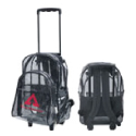 Clear rolling backpacks in bulk only