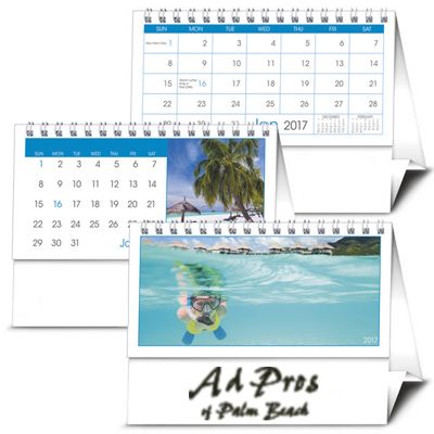 Custom Printed 12 Month Tent Calendar with your own pics