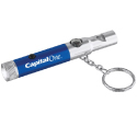 Custom printed Whistle Key Light with Compass