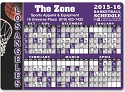 Custom Printed Magnetic Sport Schedules with your logo