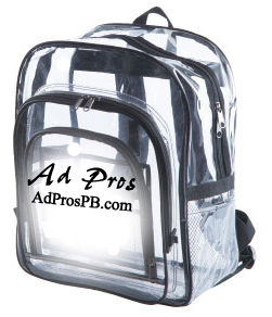 Personalized Kids Half Moon Clear Backpacks - Bags