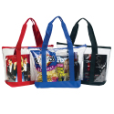 Clear zippered totes