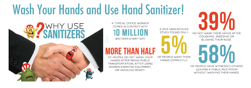 Custom Printed Hand Sanitizers.