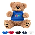 8" Plush Teddy Bear with choice of custom printed full color t shirt
